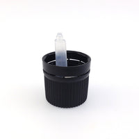 Bouteille 15 ml, verre ambré, bouchon noir codigoutte, 5 unités