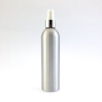 Bouteille 250 ml, aluminium enduit époxy, vaporisateur argenté