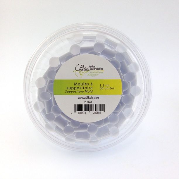 Moules à suppositoires 1.3 ml, 50 unités