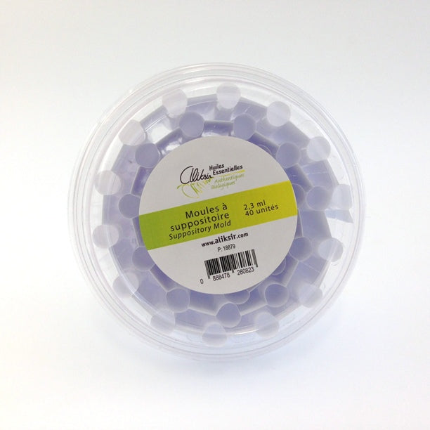 Moules à suppositoires 2,3 ml, 40 unités