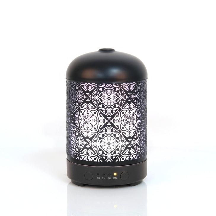 Mandala, nébulisateur ultrasonique, fer peint noir