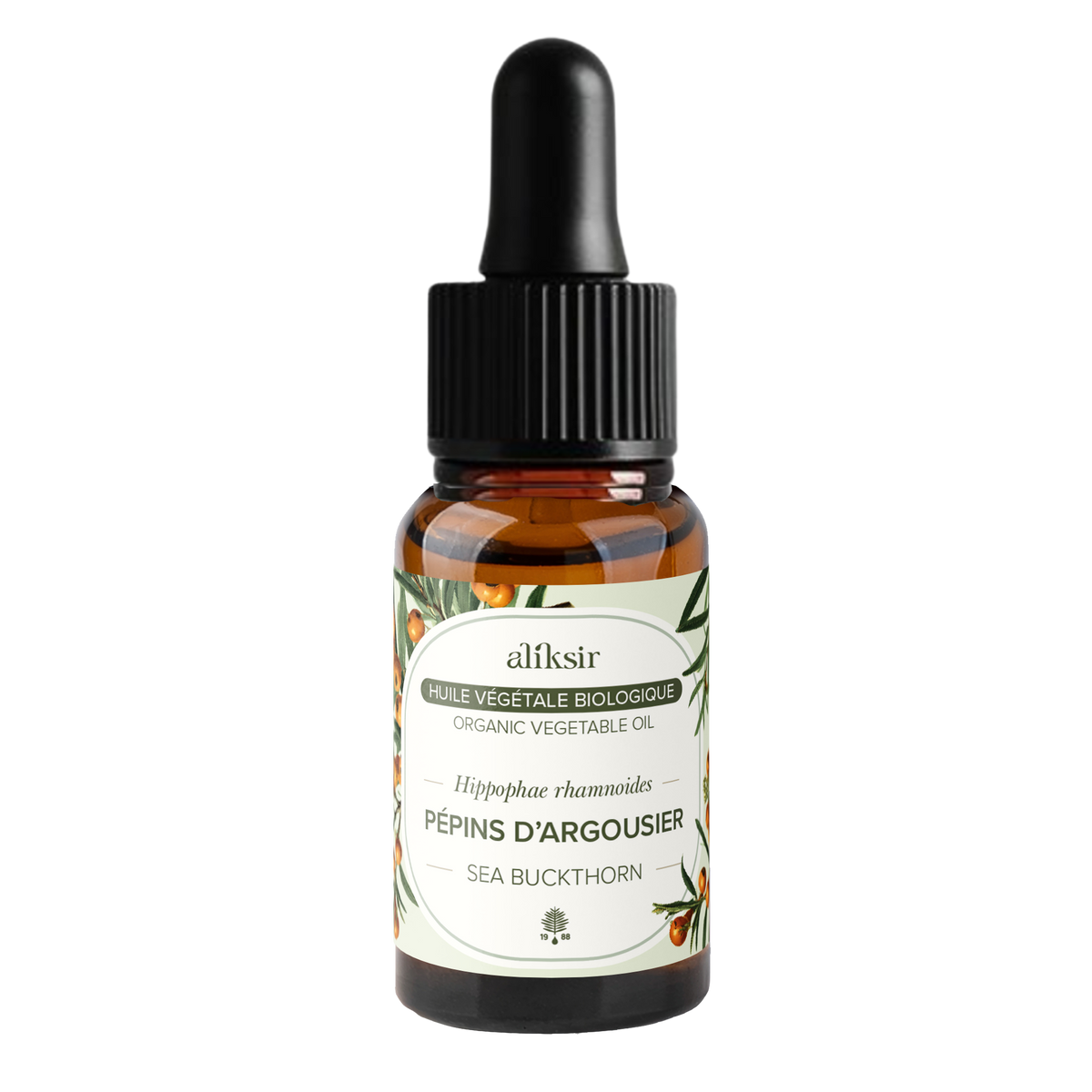 Sea buckthorn seed Quebec (Hippophae rhamnoides) - Organic virgin vegetable oil 