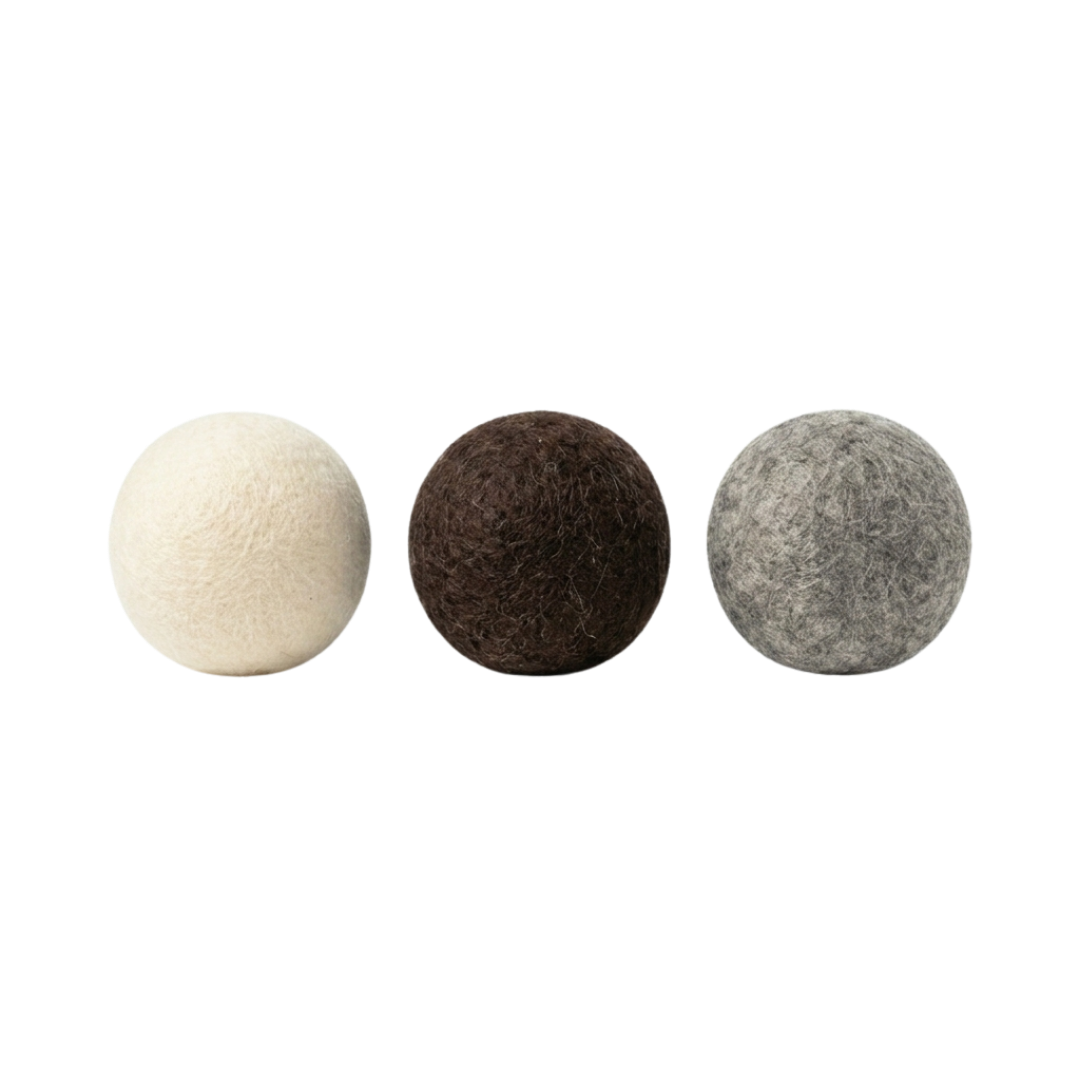 Wool Dryer Balls, Three Count