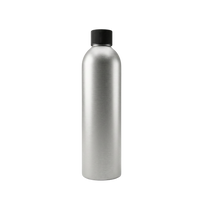 250ml bottle, aluminum with epoxy coating, black cap