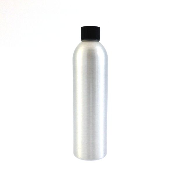 Bouteille 250ml, aluminium avec enduit d'époxy, bouchon noir