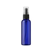 125 ml bottle, blue PET plastic, black spray