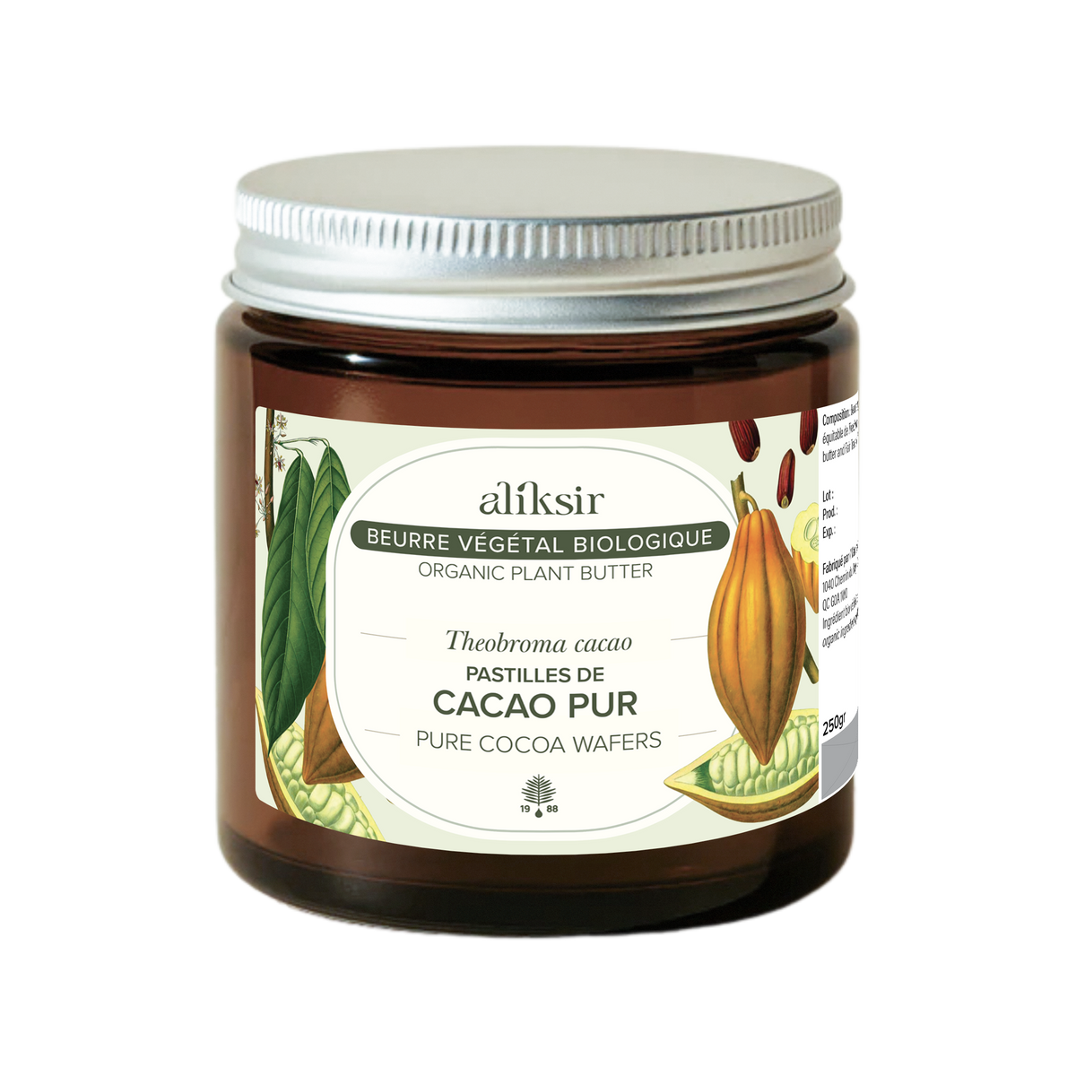 Cocoa (Theobroma cacao) - Organic Vegetable Butter