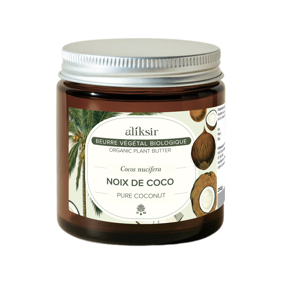 Coconut (Cocos nucifera) - Organic Vegetable Butter