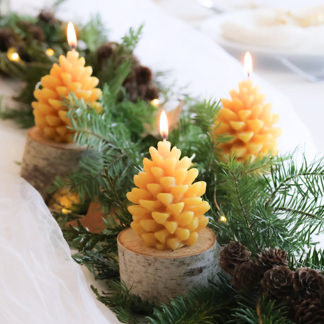 100% pure beeswax candle