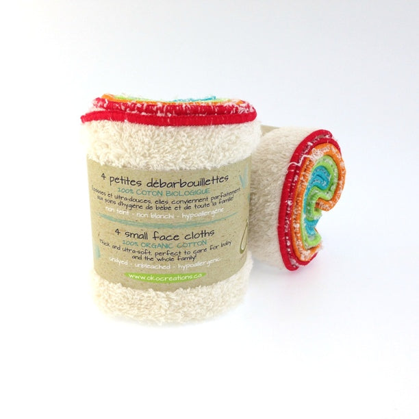 Organic Cotton Washcloths, Öko Ceations, 4 units