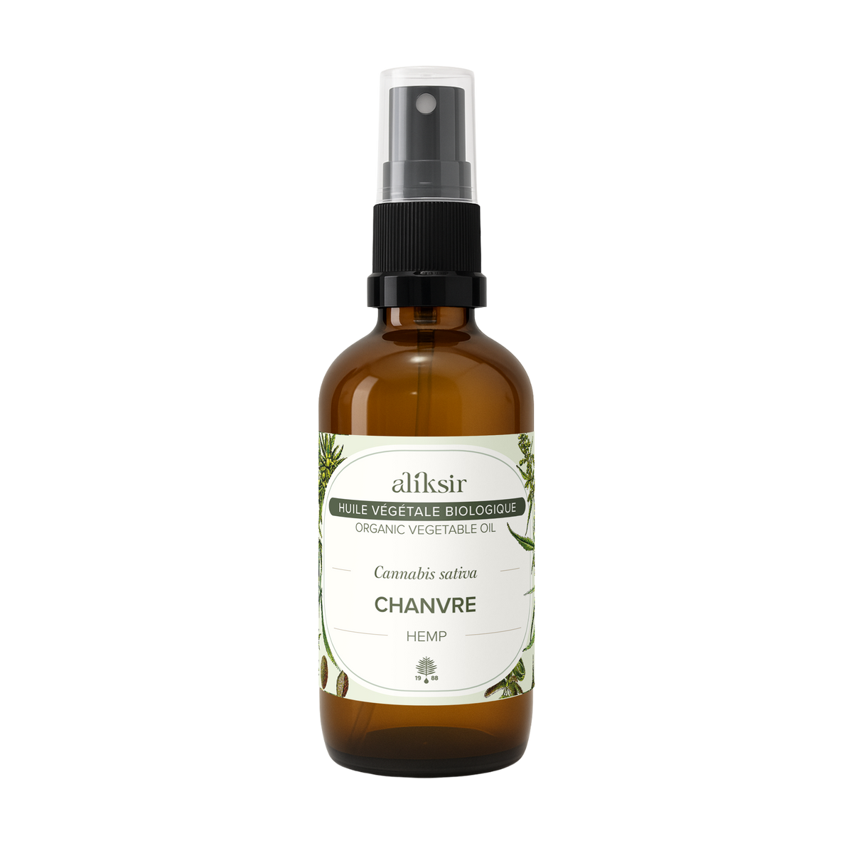 Chanvre (Cannabis sativa) - Huile végétale vierge bio