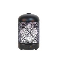 Mandala, ultrasonic nebulizer, black painted iron