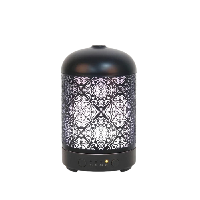 Mandala, nébulisateur ultrasonique, fer peint noir
