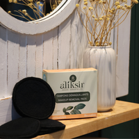 Black Hemp and Organic Cotton Makeup Remover Pads, Öko Creations
