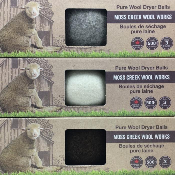 Wool Dryer Balls, Three Count