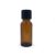 10ml amber glass bottle, black phen. cap, 10cnt